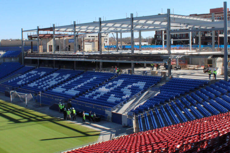 FC Dallas Stadium made by Advantage Steel Service